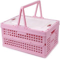Collapsible Storage Crate, Foldable Plastic Basket by Vivikivi