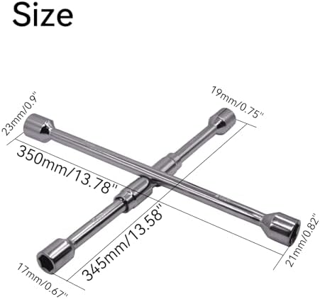 14-Inch Foldable 4-Way Lug Wrench Set - Image 2