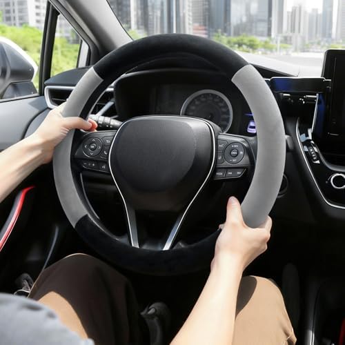 SEG Direct Plush Steering Wheel Cover 15.25"-16" Heavy-Duty, Summer Winter - Image 2