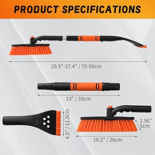 36" Extendable & Removable Snow Brush - Image 3