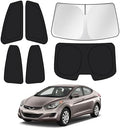 Canvcle Window Shades for 2011-2016 Hyundai Elantra Accessories Windshield Sun by Canvcle
