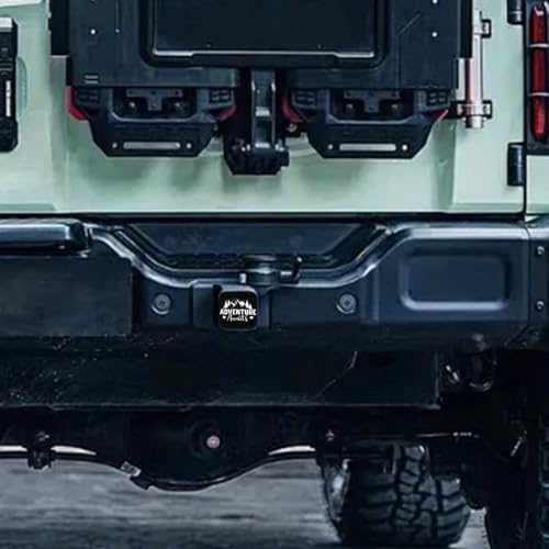 Trailer Hitch Cover, Adventure Awaits Mountain Sunse Hitch Cover Rubber Towing - Image 7