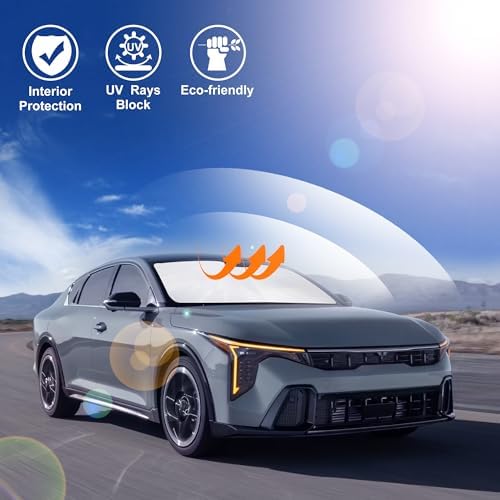 Windshield Sun Shade for 2025 2026 Kia K4 Accessories - Image 6