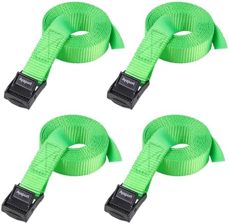 Ayaport Lashing Straps with Buckles Adjustable Cam Buckle Tie Down Cinch Strap by Ayaport