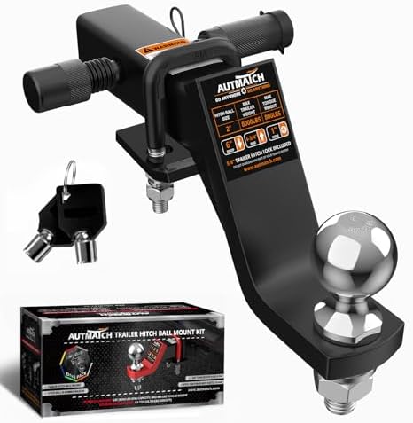 AUTMATCH Trailer Hitch Ball Mount by AUTMATCH
