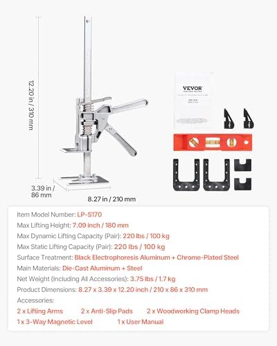 VEVOR Labor Saving Arm Jack, Lifting up to 7.1", Metal Hand Lifting Jack Tool - Image 7