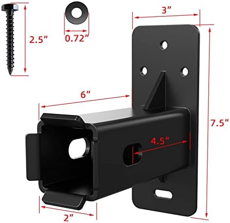 Hitch Wall Mount, Wall Mount Bike Rack Hitch, Hitch Cargo Carrier - Image 4