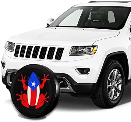 Coqui Puerto Rico Taino Spare Tire Cover, Universal Wheel Tire Cover - Image 4