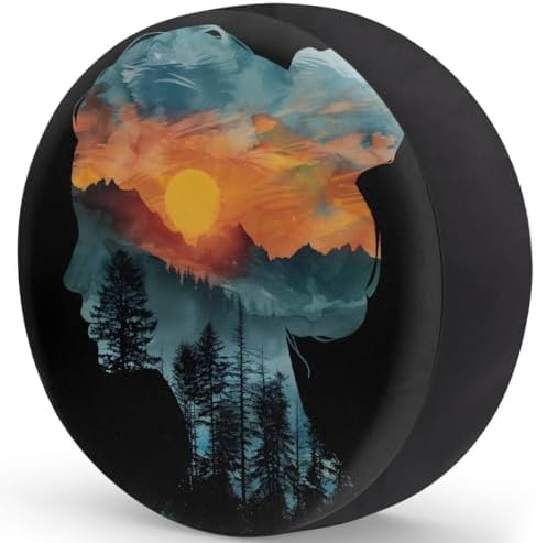 View Girl Forest Spare Tire Cover Dust-Proof Wheel Protector - Image 2