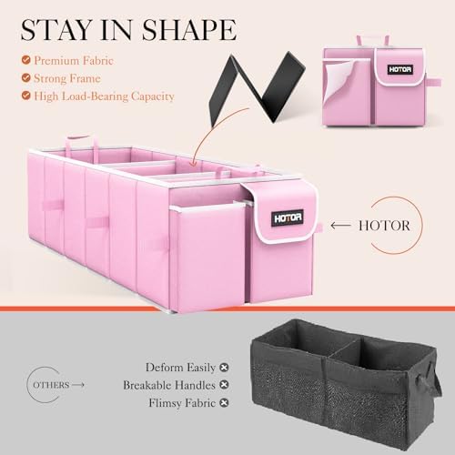 HOTOR Trunk Organizer, Sturdy Foldable - Image 5