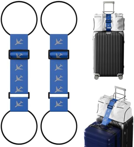 2 Pack Luggage Connector Straps–Add A Bag Hands-Free Suitcase Connector by Unknown