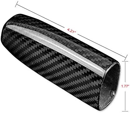 AIRSPEED Carbon Fiber Car Handbrake Cover Parking Grip Handle Lever Sleeve - Image 2