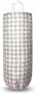 Plastic Bag Holder, Wall Mount Grocery Bag Dispenser, Yarn-dyed Houndstooth by HDDahua