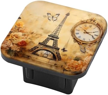 Hitch Cover Fits for 2-Inch Hitch, Vintage Eiffel Tower by PATBIXES
