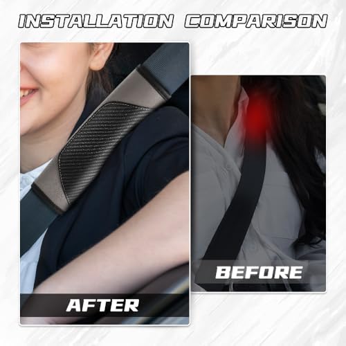 2PCS Car Seat Belt Cover Pads, Seatbelt Shoulder Cushion - Image 5