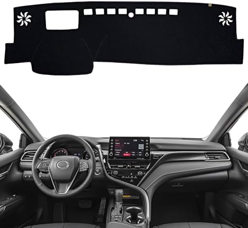 Dashboard Cover Dash Mat Fit for to-yota Camry 2024-2018, Car Dash Board Mat by KEYOOG