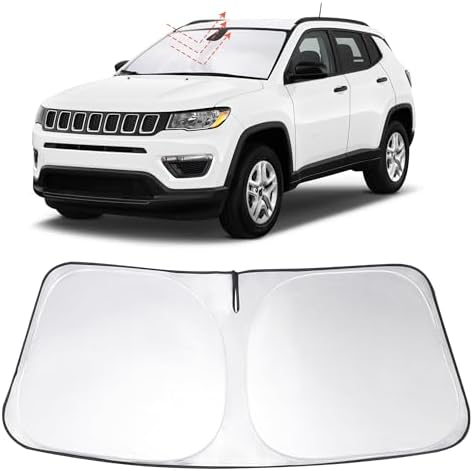 Windshield Sun Shade Sunshade for 2017-2024 2025 Jeep Compass by LHFLIVE