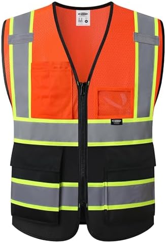 JKSafety Safety Vest for men women Hi Vis Vest by JKSafety