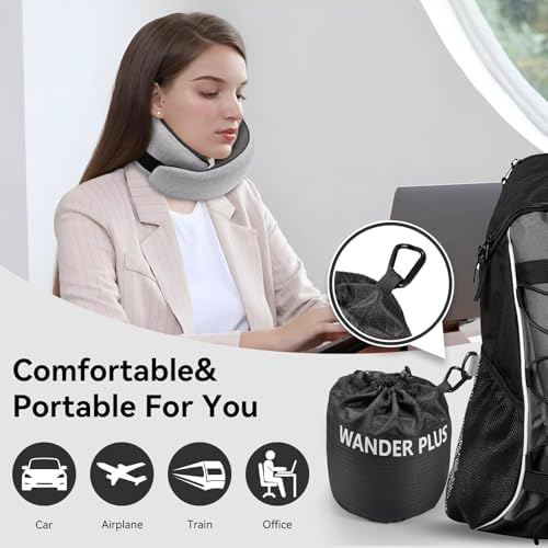 Wander+®Travel Neck Pillow, Pure Memory Foam Neck Pillow - Image 5