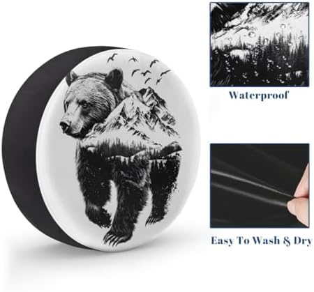Bear Spare Tire Cover Waterproof Dust-Proof Spare Wheel Covers - Image 4