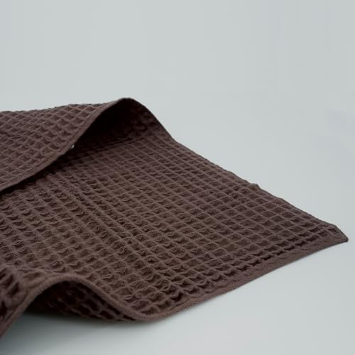 Luxury Organic Japanese Cotton Waffle Bath Towel | Thick, Quick Dry Bathroom - Image 5