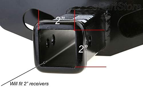 USA 2" American Black Flag Stainless Steel Hitch Cover - Image 6