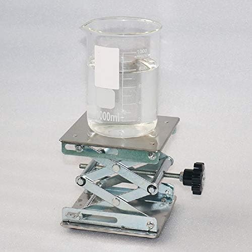6" x 6" Stainless Steel Lab Jack Lift Stand Table Scissor Stand Platform - Image 2