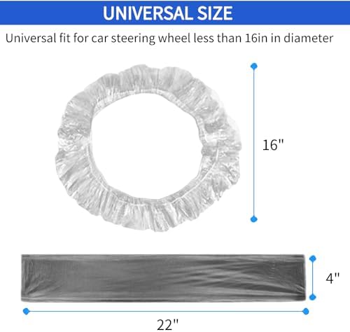 100 PCS Universal Car Disposable Steering Wheel Cover - Image 4