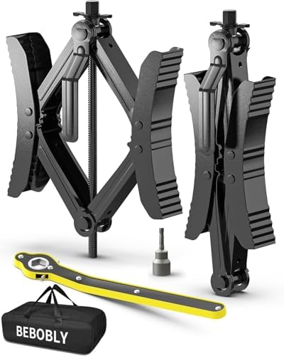 BEBOBLY Camper RV Wheel Chock Stabilizer 2 Sets, Heavy Duty X-Shaped Camper by BEBOBLY