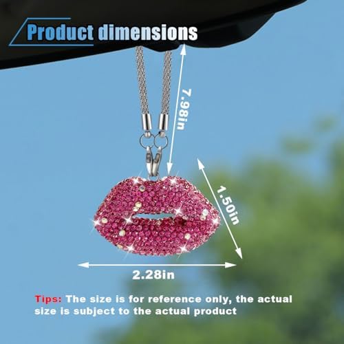 Bling Lip Diamond Car Hanging Accessories - Image 2