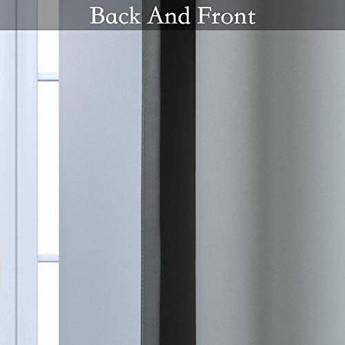 SimpleHome Grey to White Ombre Room Darkening Curtains 84 inches, 1 Panel - Image 5