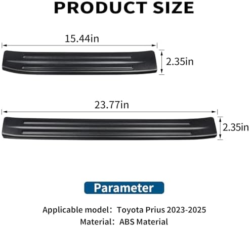 BIBLOZ ABS Material Door Sill Protector Compatible - Image 3