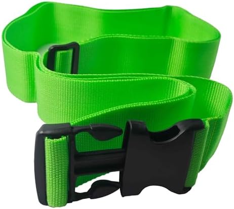 4 Pack Green Luggage Straps, Adjustable Travel Belt - Image 3