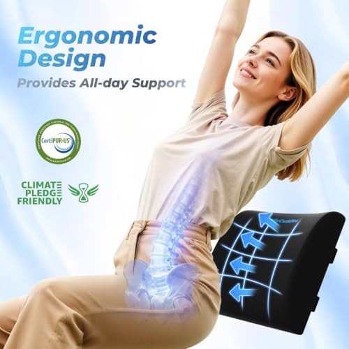 Lumbar Support Pillow, Ergonomic Back Cushion - Image 3