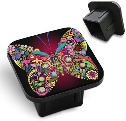 Purple Butterfly Trailer Hitch Receiver Cover Cap Flower Collage Insect Floral by Unknown
