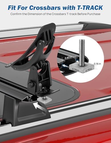 JOYTUTUS T-Slot Kayak Roof Rack Saddles, Only Fits - Image 2