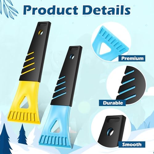 Frienda 18 Pcs Ice Scrapers for Car Windshield Frost Remover Winter - Image 3