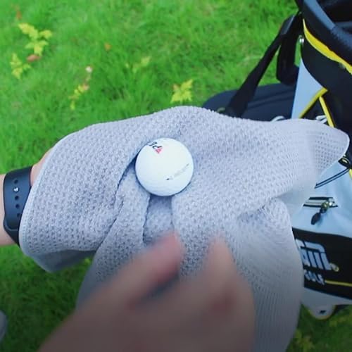 3 Pack 16"x16" Waffle Microfiber Golf Towels - Image 5