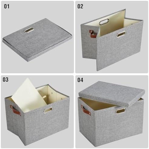 17" Large Fabric Storage Box - Image 5