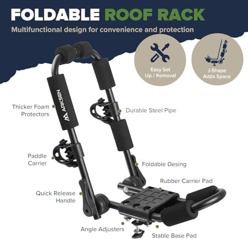 ARKSEN 2 Pack Folding Kayak Roof Rack - Image 7