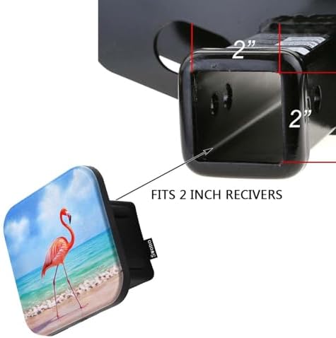 Swono Flamingo Trailer Hitch Covers - Image 3