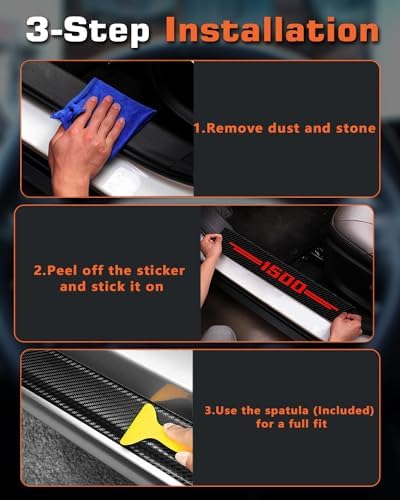 LINOAH Door Sill Protectors for RAM 1500 - Image 3