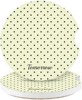 Cute Fashion Polka Dot Car Coasters 2 Pack by Watbro
