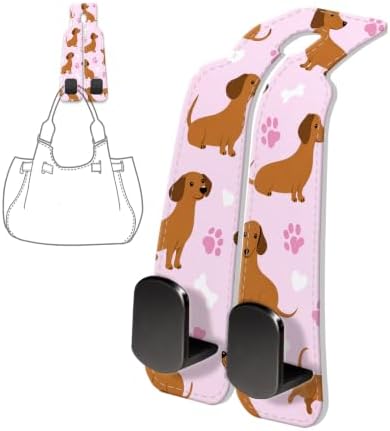 PU Leather Car Seat Hook, Storage Headrest Hanger, Cute Car Backseat Organizer - Image 6