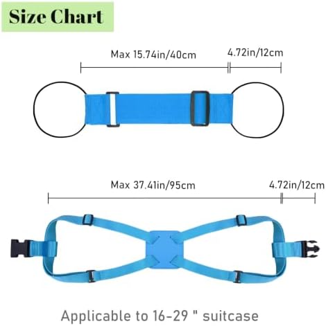 3 Pack Multi Use Strong Adjustable Luggage Connector Straps - Image 2