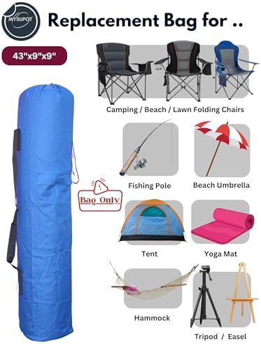 43"x9"x9" Replacement Bag for Folding Camping Chair, Camp Chairs, Yoga Mat - Image 5