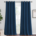 NICETOWN Blackout Curtains for Office 2 Panels 55 x 108-inch Moroccan Blue by NICETOWN