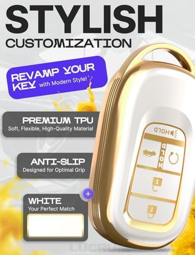 Lucrum Compatible with Honda Key Fob Cover & Keychain - Image 3