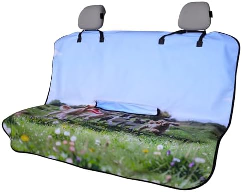 Back Seat Cover for Car Trucks Van SUV Jeep, Waterproof Rear Bench Towel Seat by LoyaGour