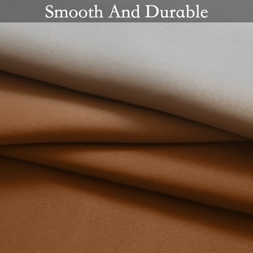 SimpleHome Burnt Orange to Grey White Ombre Room Darkening Curtains 96 Inch - Image 6